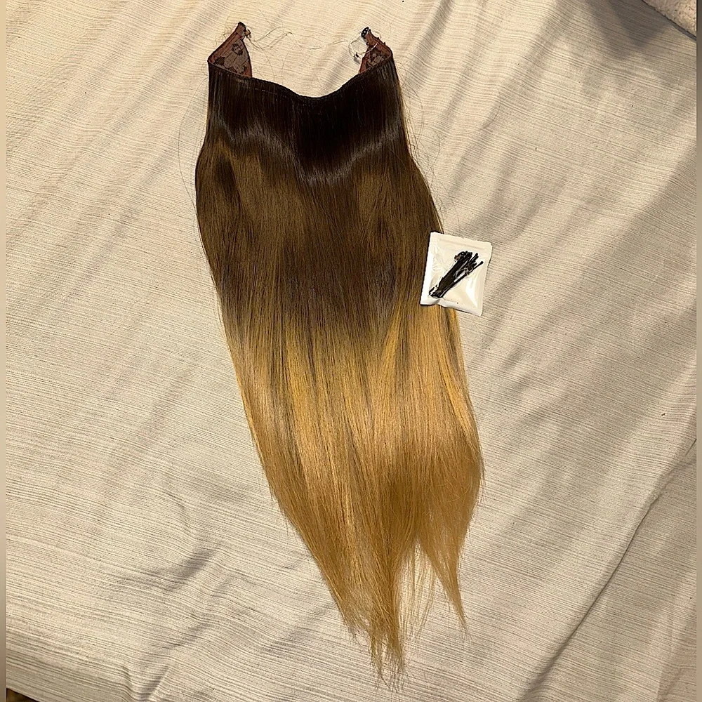 Beauty bello hair extensions NEW dark brown to sandy blonde